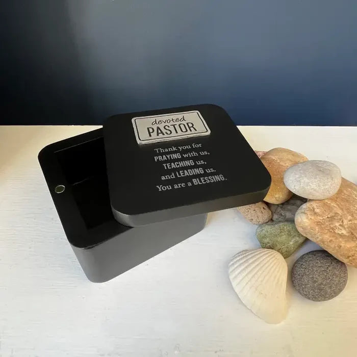 Devoted Pastor Keepsake Box W/Magnetic Cover Boxed #BX122