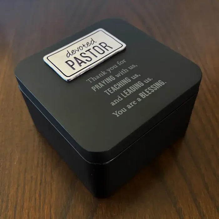 Devoted Pastor Keepsake Box W/Magnetic Cover Boxed #BX122
