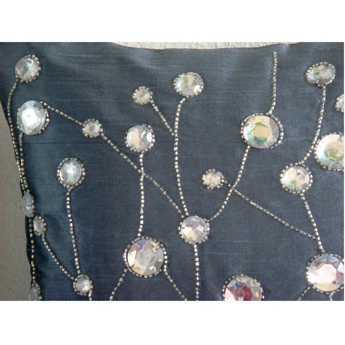 Dew Drop Diamond Crystals Decorative Euro Sham