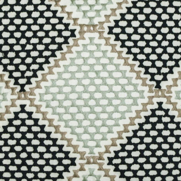 Diamond Dotty - Blue Cotton Throw Pillow Cover