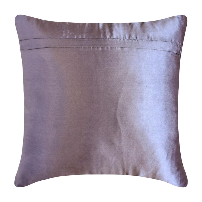 Diamonds N Dreams - Purple Satin Throw Pillow Cover
