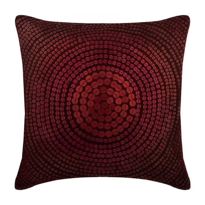 Dots of Cheer Red Sequins Decorative Euro Shams