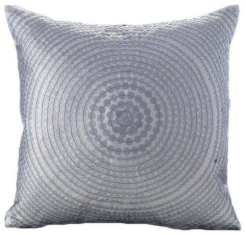 Dots Of Cheer - Deep Red Silk Throw Pillow Cover