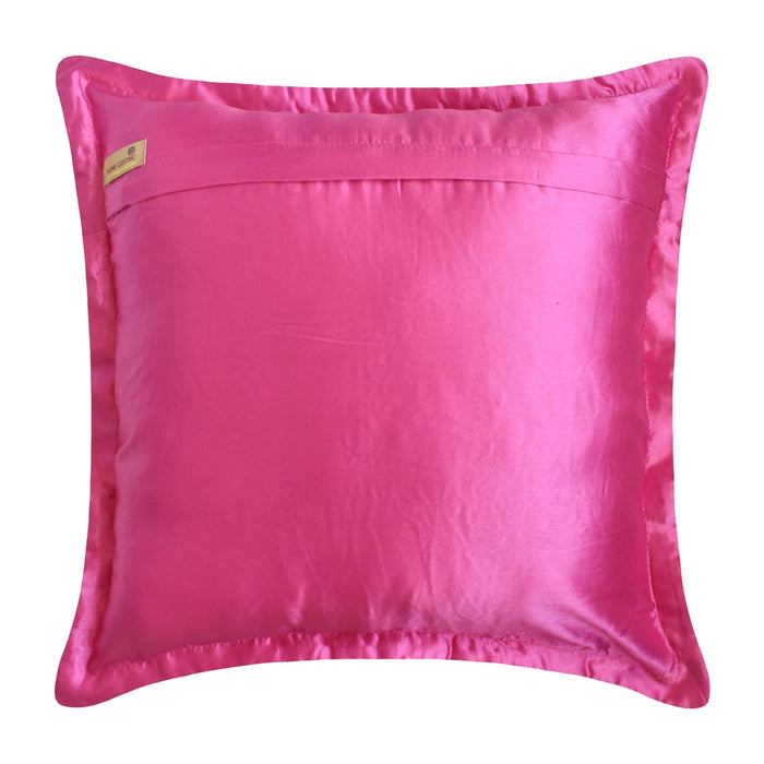 Dreamy Hotty Pink - Hot Pink Satin Decorative Euro Sham