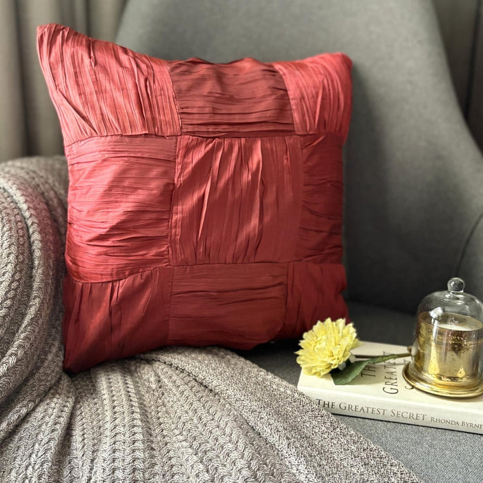 Dreamy Rust - Orange Silk Decorative Euro Sham