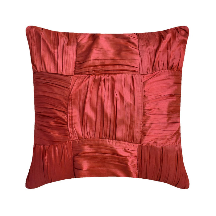 Dreamy Rust - Orange Silk Decorative Euro Sham