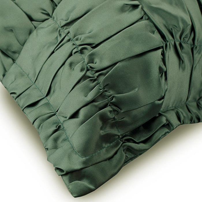 Dreamy Teal - Teal Blue Satin Decorative Euro Sham