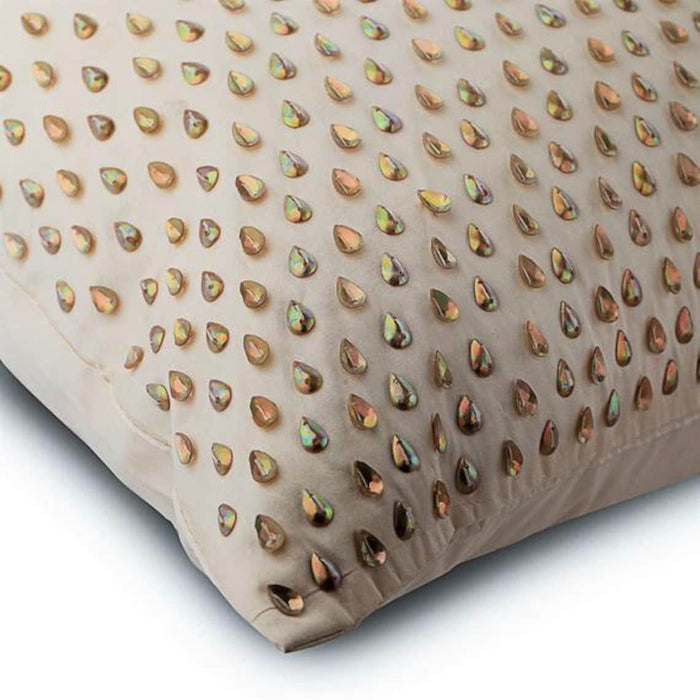 Drop Of Gold - Cream Taffeta Decorative Euro Sham