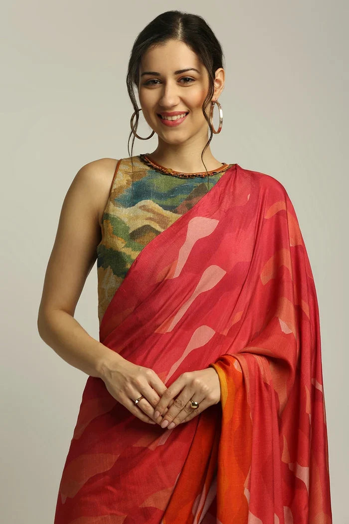 Dune Shadow Pre-Stitched Saree