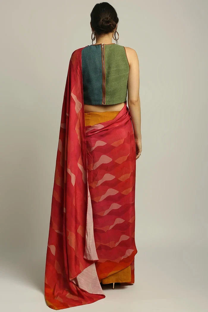Dune Shadow Pre-Stitched Saree