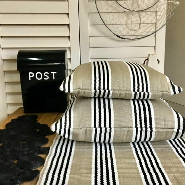 Durban Sand | Outdoor Cushion Cover & Poly Insert | 60x60cm (BOWRAL) - Suzie Anderson Home