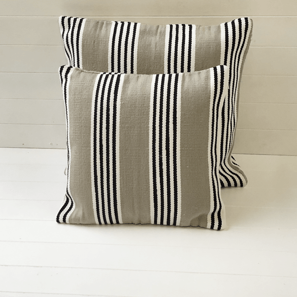 Durban Sand | Outdoor Cushion Cover & Poly Insert | 60x60cm (BOWRAL) - Suzie Anderson Home