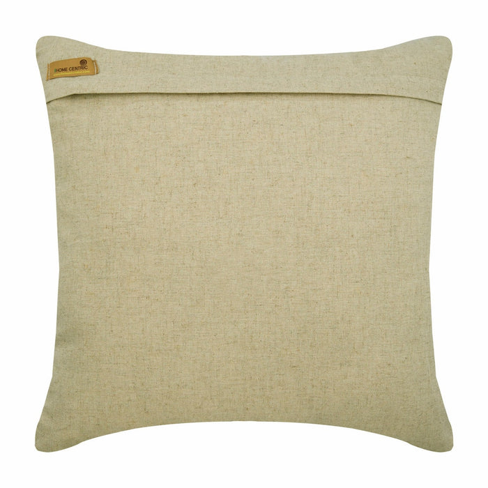Earthy Rose - Natural Beige Cotton Linen Throw Pillow Cover