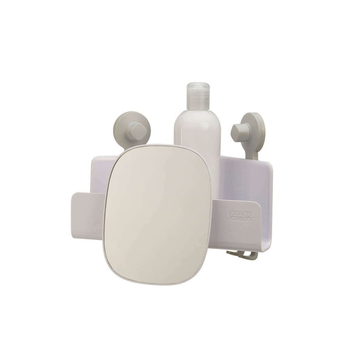 The German Outlet, Joseph Joseph, EasyStore Corner Shower Shelf with Removable Mirror