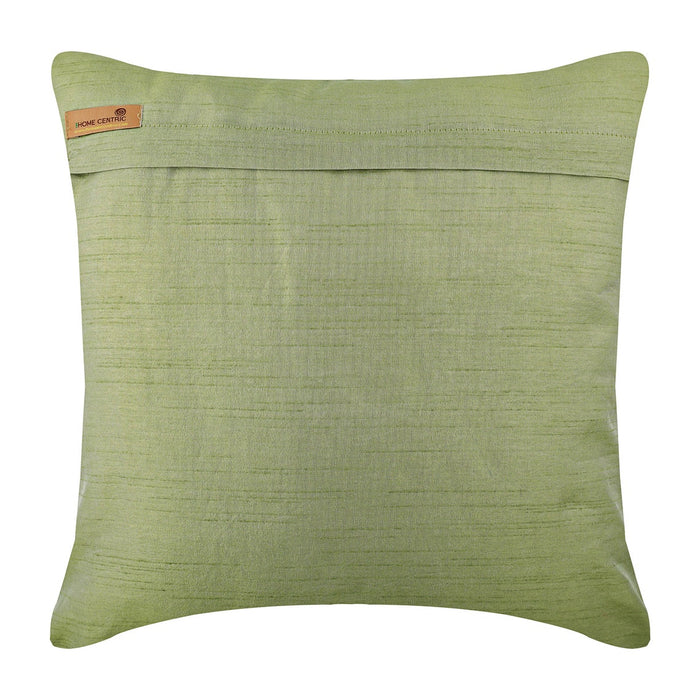 Eco Friendly - Green Art Silk Decorative Euro Sham