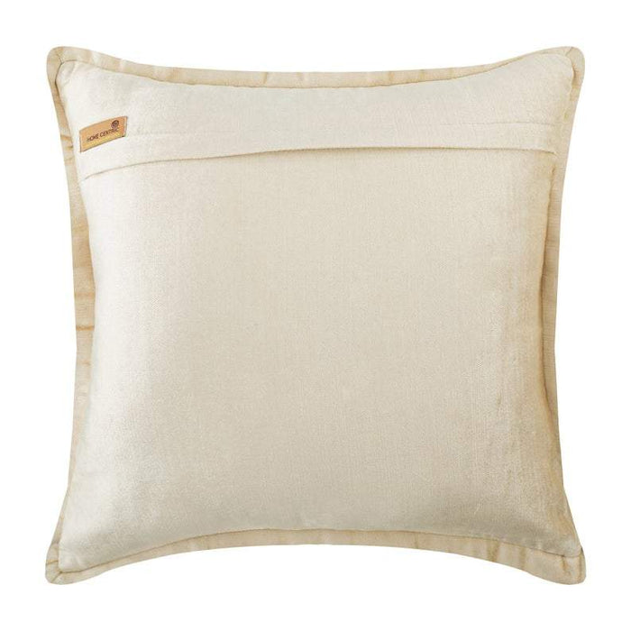 Ecru Crystal Palace - Ecru Velvet Decorative Euro Sham