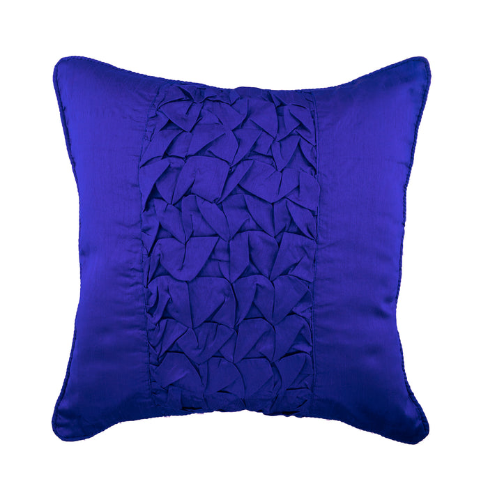 Electric Blue Knots - Blue Art Silk Decorative Euro Sham