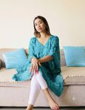 Emerald Bloom Kaftan