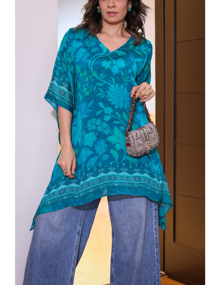 Emerald Bloom Kaftan Shop Online