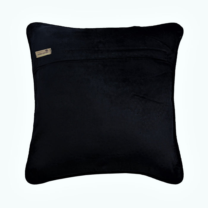 Emperors Crown - Black Velvet Decorative Euro Sham