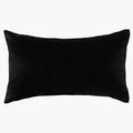 Etro Mini Velvet & Linen Cushion & Insert | Black | 30x50cm - Suzie Anderson Home