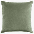 Etro Velvet & Linen Cushion & Insert | Eucalypt | 60x60cm