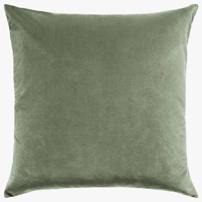 Etro Velvet & Linen Cushion & Insert | Eucalypt | 60x60cm