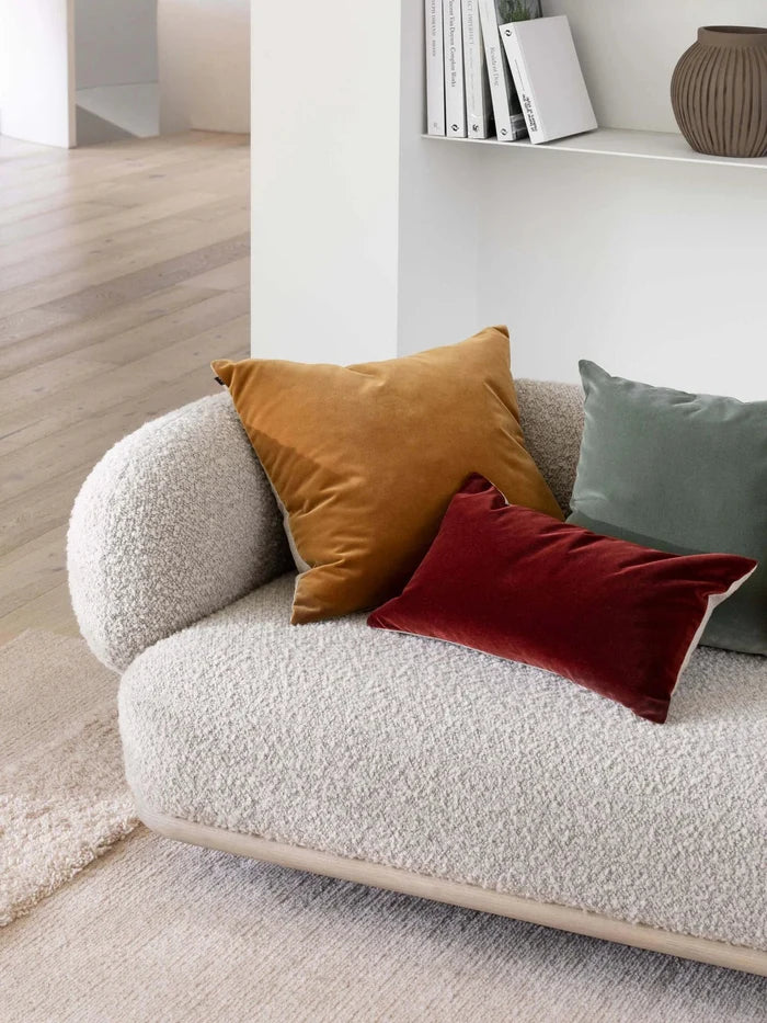 Etro Velvet & Linen Cushion & Insert | Eucalypt | 50x50cm - Suzie Anderson Home