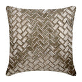 Evening In Paris - Mocha Cotton Linen Decorative Euro Sham