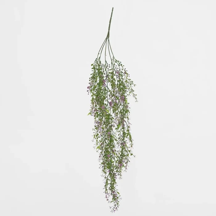 Faux Purple Berries Boxwood Hanging Vine - Suzie Anderson Home