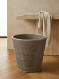 Fife Rattan Waste Paper Basket - Grey