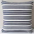Flinders Navy | Outdoor Cushion Cover & Poly Insert | 60x60cm (BOWRAL)