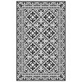 Flor De Lis Black & White Vinyl Mat