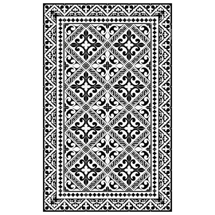Flor De Lis Black & White Vinyl Mat