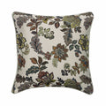 Floral Compatible Ivory Throw Pillow Cover