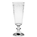 Floral Engraved France Champagne Flute 160ml - Suzie Anderson Home