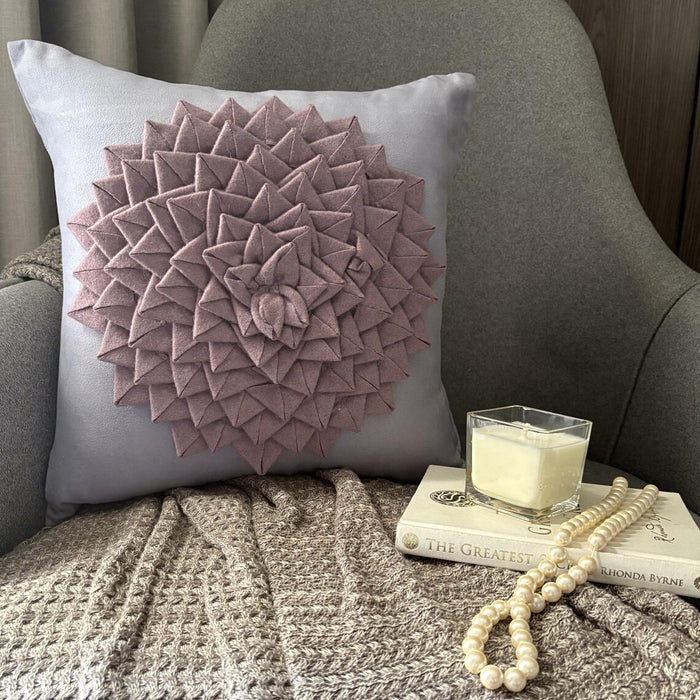 Flowerbed - Lavender Suede Decorative Euro Sham