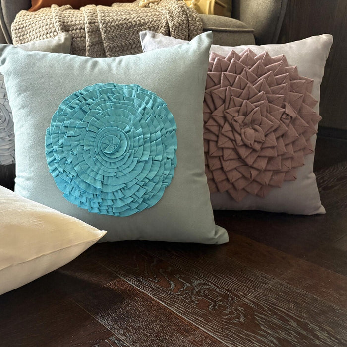 Flowerbed - Lavender Suede Decorative Euro Sham