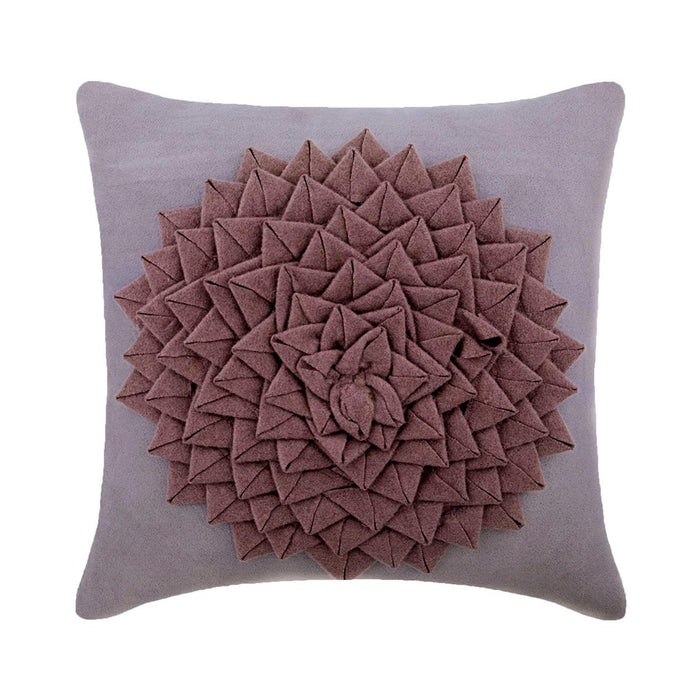 Flowerbed - Lavender Suede Decorative Euro Sham