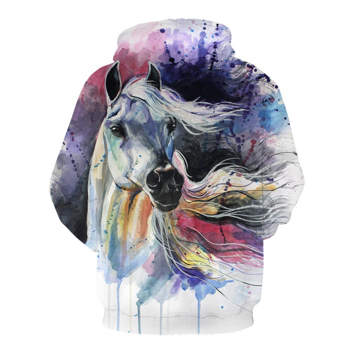 Francesca Horse Art Hoodie - Dogs and Horses