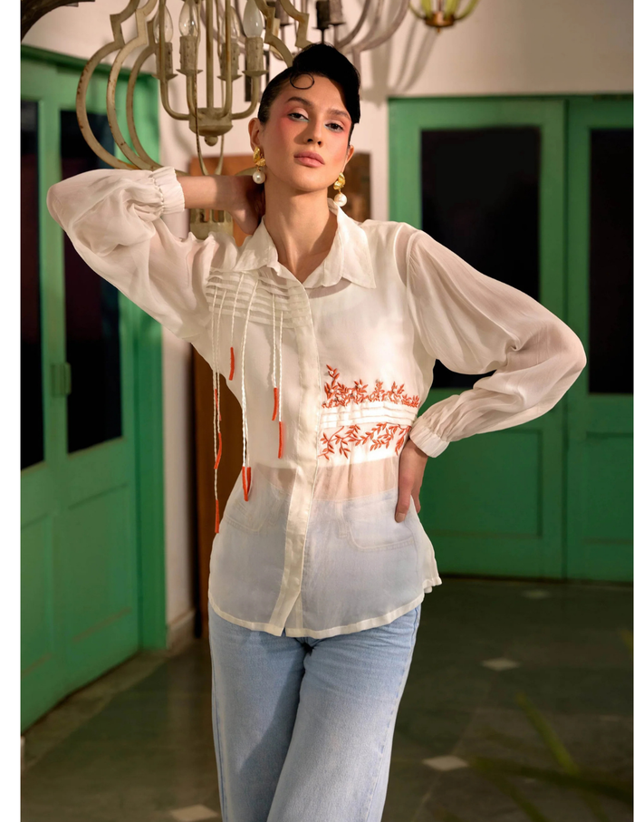 Fringe finesse in cream