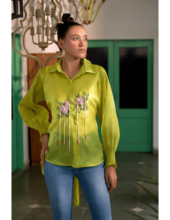 Fringe Finesse in Neon Green