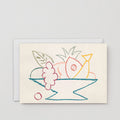 Fruit Bowl Art Card | Fruit Outline Card | Fruit Art Cards | Wrap Cards | Golden Rule Gallery | Greeting Cards | Excelsior, MN
