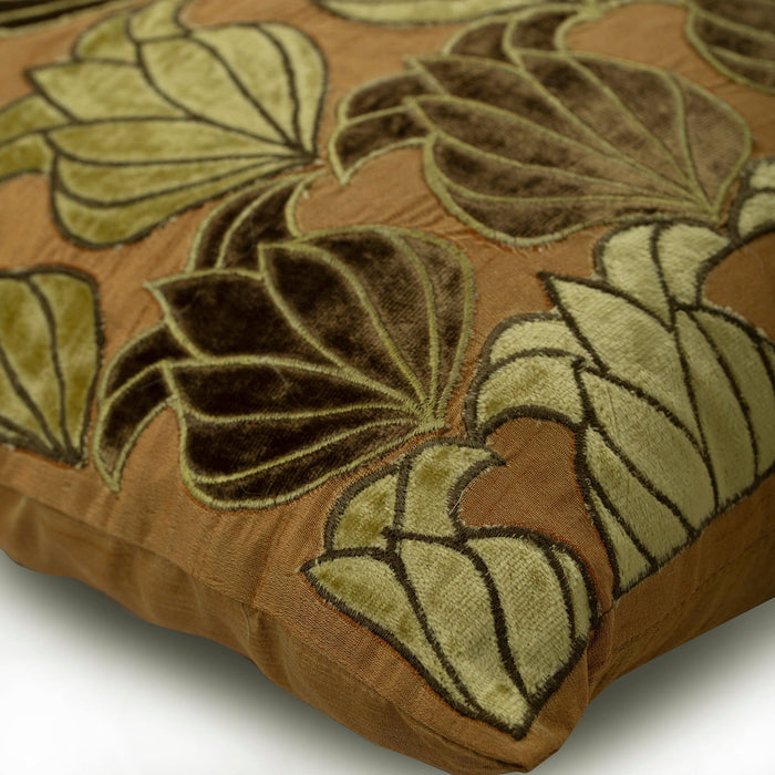 Fuchsia Lotus - Pink Art Silk Throw Pillow Cover