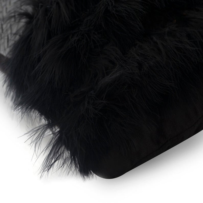 Furry World Textured Leather Throw Pillow Cover