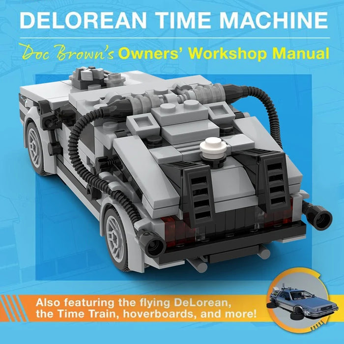 Technical Car Back to the Futured Time Machine Deloreaning Speed MOC Supercar Building Blocks Bricks Toys For