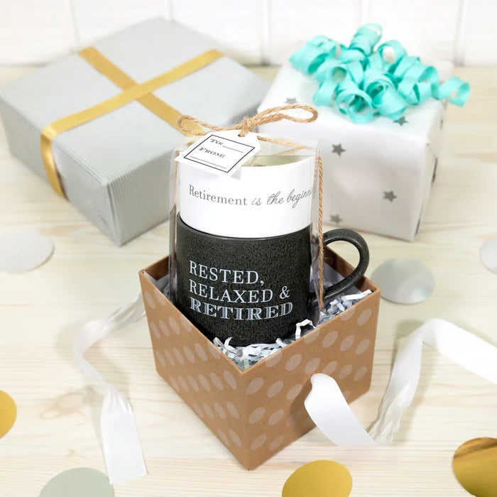 FW - Retirement - Stacking Mug & Candle Set 100% Soy Wax Scent: Tranquility #78315