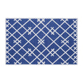 Geometric Design Multipurpose Floor Mat | 20"x31" | Navy