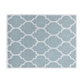 Geometric Pattern Large Dish Drying Mat for Kitchen Counter |24 x 18 x 0.25 Inches |Light Teal