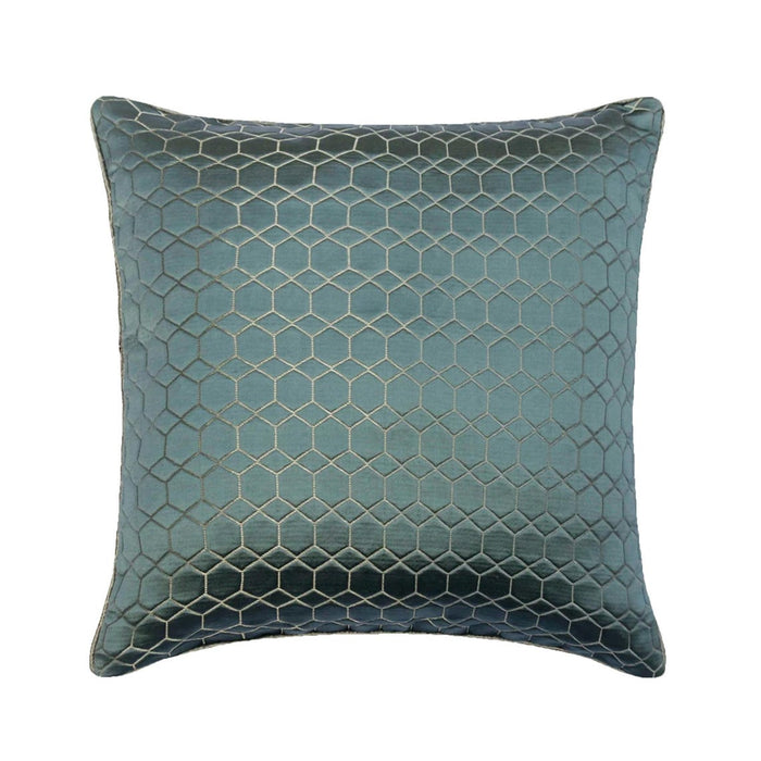 Geometric Sea Blue Decorative Euro Sham